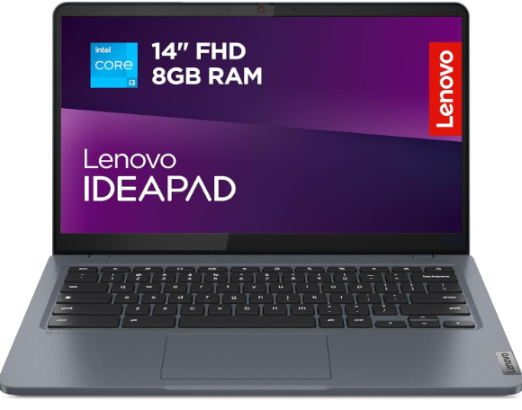 Lenovo IdeaPad Slim 3 Chromebook Plus | 14 Inch Full HD Laptop | Intel Core i3-N305 | 8GB RAM | 256GB eMMC| Chrome OS | Storm Grey